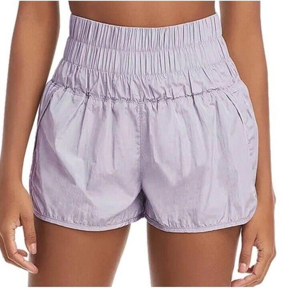 Free People Movement The Way Home Shorts Lavender Smocked / Women's Medium